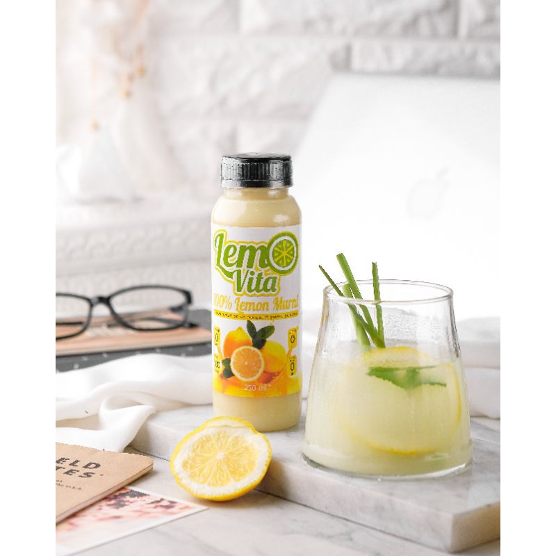 Lemovita 250 - Sari Air Lemon Murni Detox Detoks Jus Diet Alami Pure Lemon Water