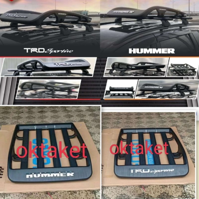 ROOF RACK  Rack bagasi Atas Mobil  Hummer &amp; Trd Sportivo Mobil Universal Xpander Avanza Xenia Xpander Livina Calya Sigra Fortuner Innova Pajero Rush Terios