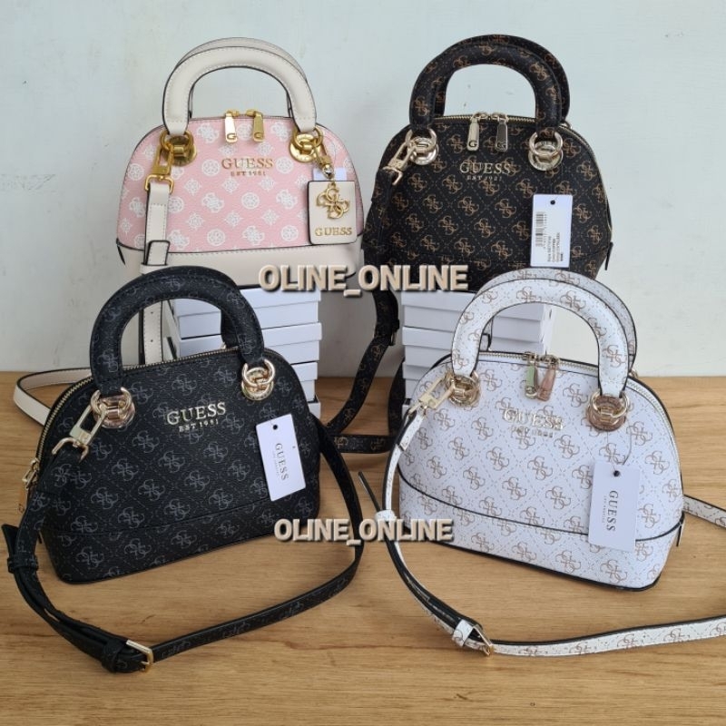 tas new2023 cathleen dome 4 color coffee beige pink black white logo batik selempang jinjing top handle oval setengah lingkaran ciayumajakuningan cirebon gs tegal losari tanjung sindang laut brebes fast delivery gb instan pengiriman ready stock majalengka