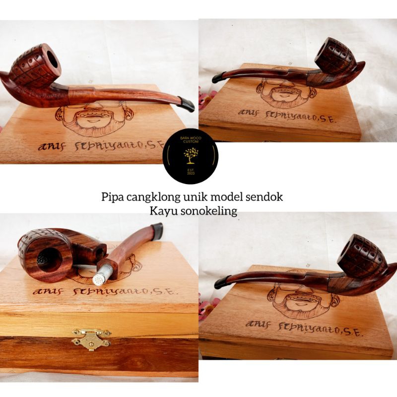 pipa cangklong / cangklong model sendok kayu sonokeling