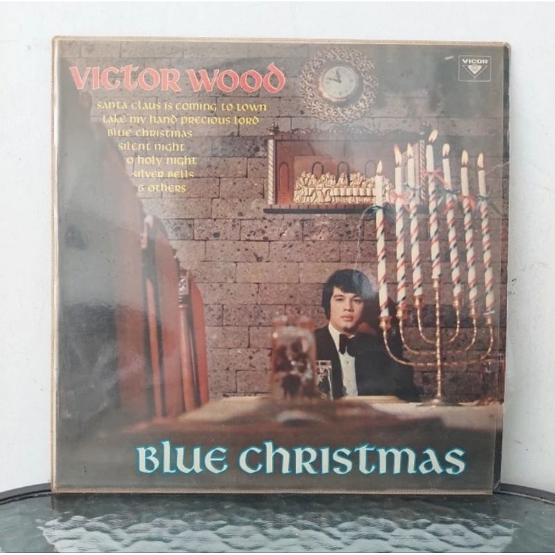 Vinyl Piringan Hitam 12 inch Blue Christmas-Victor Wood