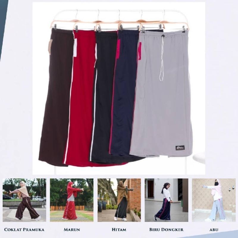 Rickyrieez Rok Celana Dewasa lotto training / hitam / Cokelat / Merah / Dongker / Putih