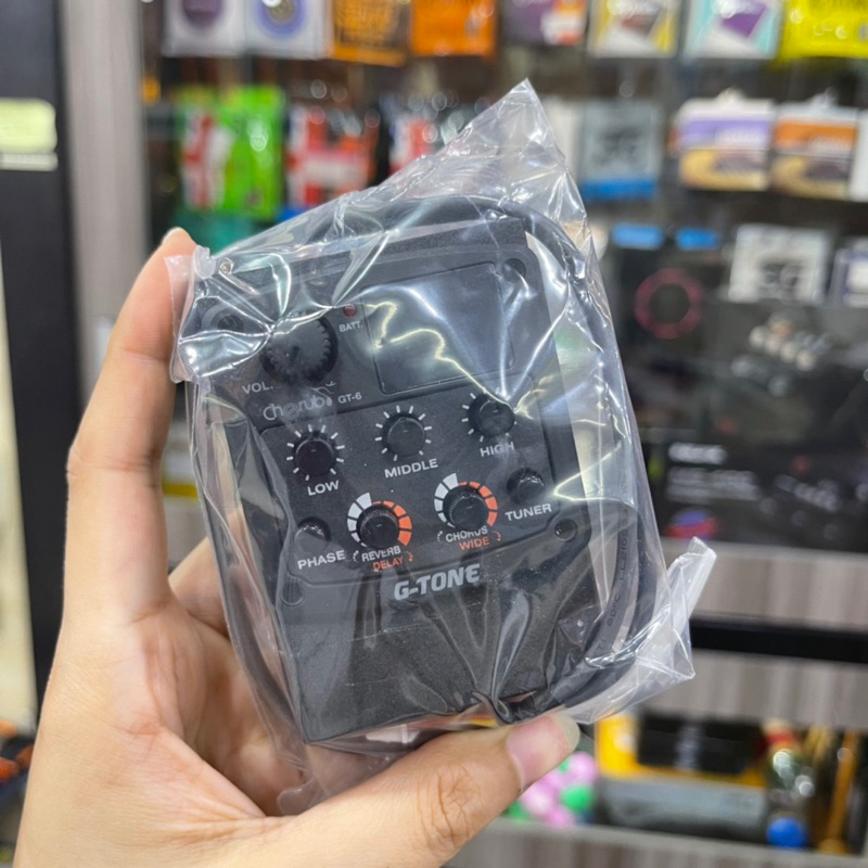 CHERUB GT-6 PREAMP EQUALIZER 3 BAND PICKUP GITAR AKUSTIK - TUNER REVERB GT6 - ORIGINAL ACOUSTIC GUIT