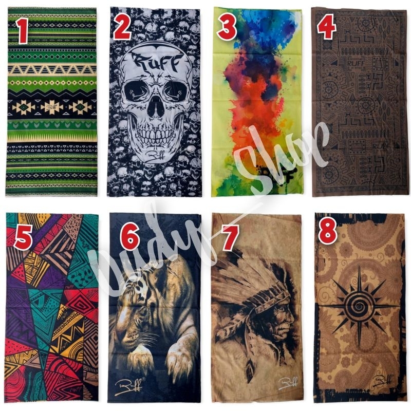 Ruff Original Dhaulagiri Bandana Masker Motor dan Pendaki Gunung