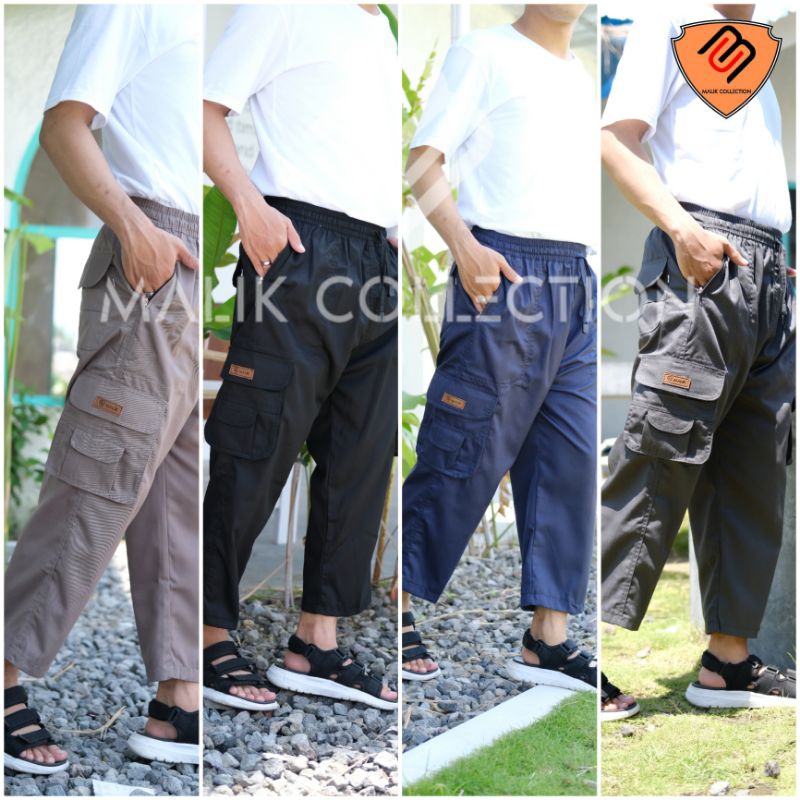 Celana Cargo Pria Dewasa Laki laki Panjang Sirwal Cargo Malik Premium Celana Gunung XXL XL L M