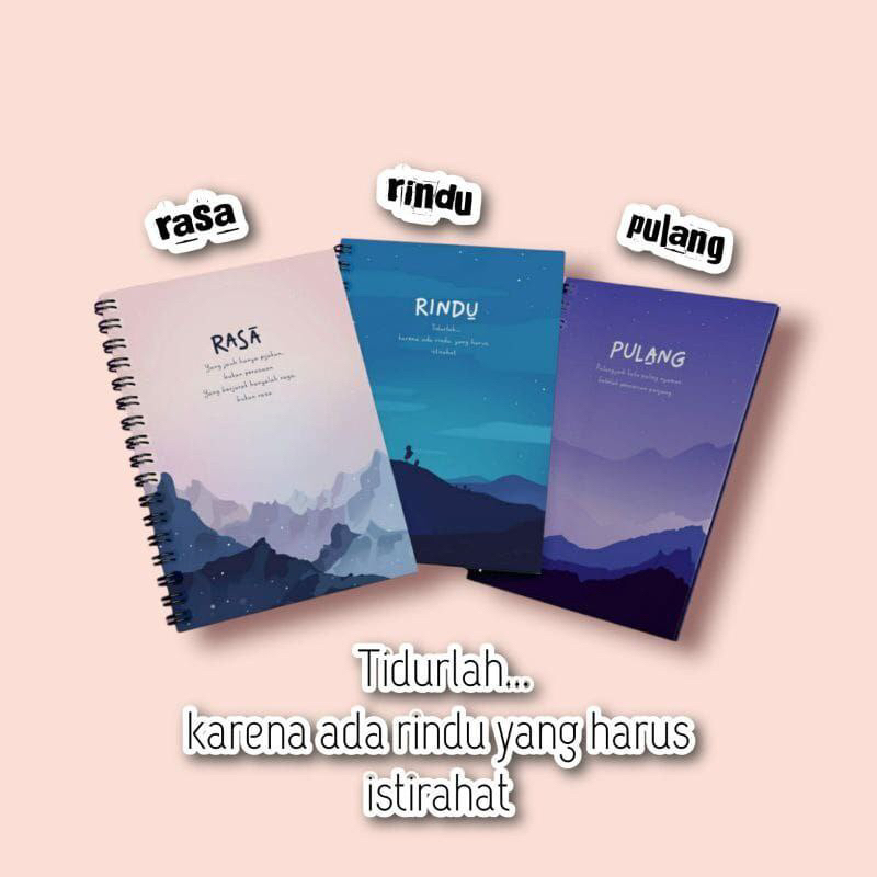 

BUKU KECIL I BUKU CATATAN A5 ISI 50 100 HALAMAN NOTEBOOK SPIRAL MINI ESTETIK