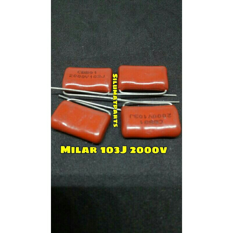 Milar 103J 2000V 10N-2KV / Capasitor Milar 103J 2000V