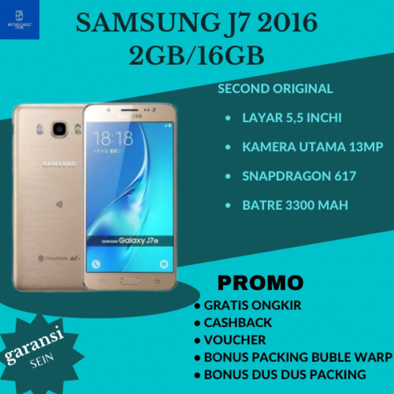 samsung galaxy j7 2016 second