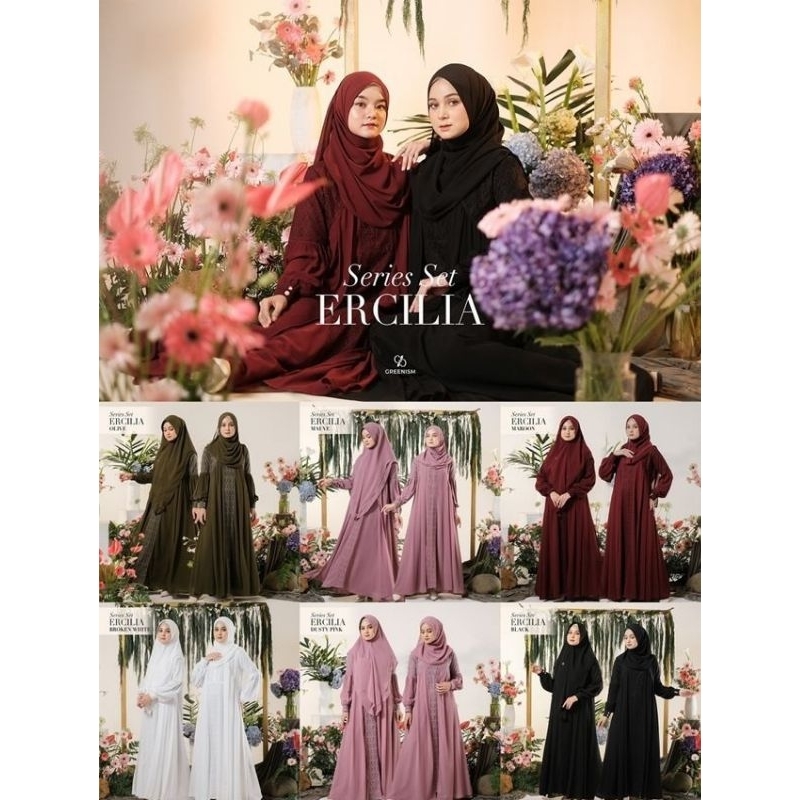 Ercilia Dress by Greenism | Gamis Dress Original by Greenism | PO = Baca Deskripsi | Gamis Brokat Br