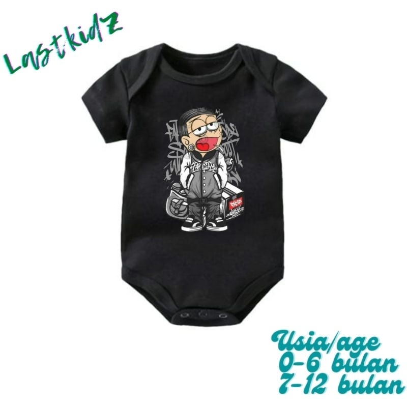 BAJU BAYI JUMPER BABY NOBITA PUNK ROCK BAND Jumper Kartun ANIMASI DORAEMON kaos bayi kids jumpsuit k