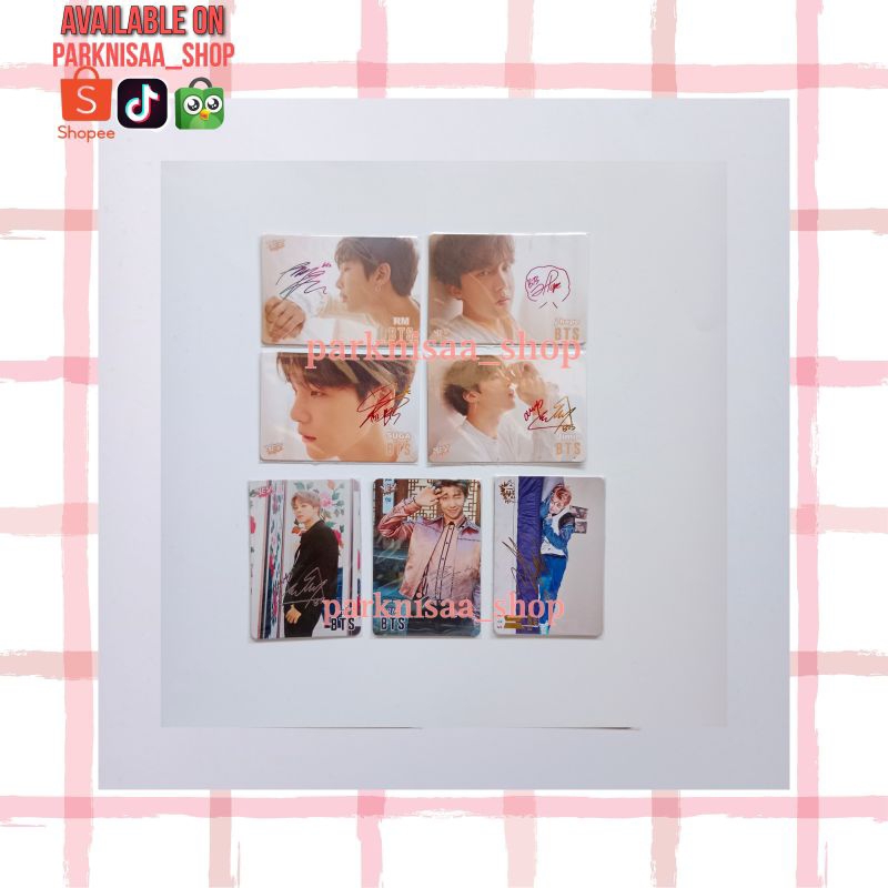 photocard PC rare hd signed sign benefit yescard magazine hongkong bene yes hk bts photocard rm jin 