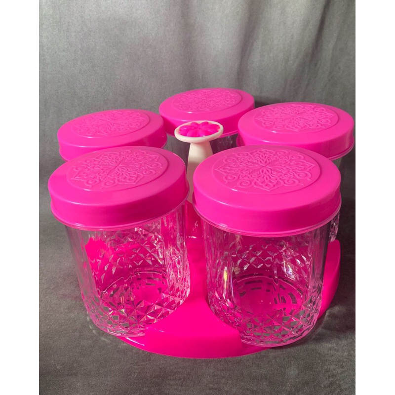 Toples Set Mitsuko &amp; Kenzo Warna Tempat Penyimpanan Kue/Snack Bahan Plastik Kedap Udara