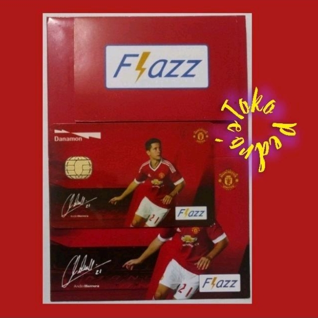 Flazz BCA Manchester United (MU) Edition - Ander HERRERA - ORI /Like eTOLL eMONEY Tapcash or Brizzi