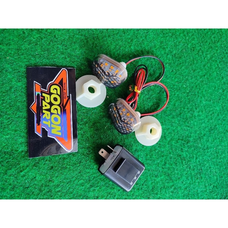 lampu sein tempel led jempol sein D-90 universal buat mx king/fu/vixion/gsx