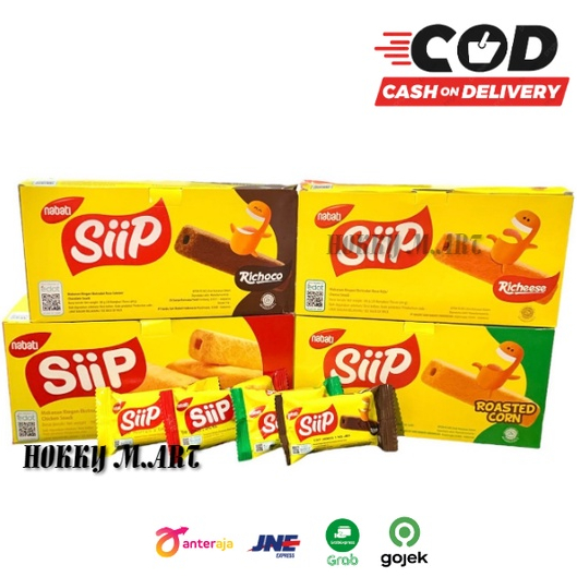 

(HOKI) Nabati Siip Box 20Pcs x 5gr NABATI SIP Richeese Keju Jagung Bakar Richoco Coklat AYAM snack cemilan anak cookies wafer