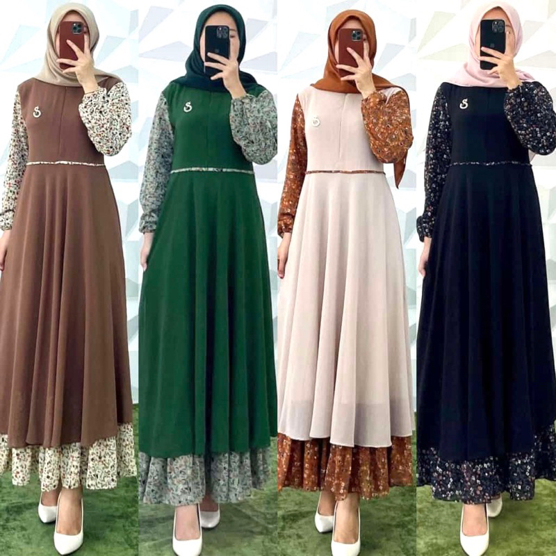 GAMIS MAXI MALAYSIA CERUTY/CERUTI BABYDOLL PREMIUM FULL PURING BUSUI BENITA MAXY
