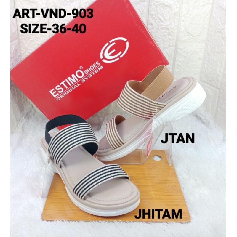 SANDAL WEDGES IMPORT WANITA ESTIMO VND-903