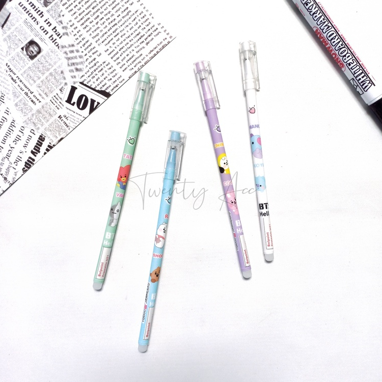 

Pulpen Bisa Hapus Bolpoin Gel Erasable Pen Motif Karakter Lucu / Pulpen yang bisa di hapus / Erasable Gel Pen Pulpen Bisa Dihapus