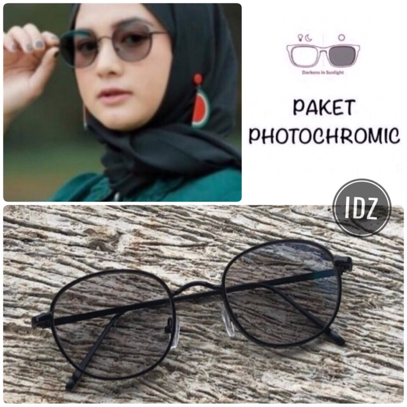 frame kacamata aletha 2261 kacamata fashion pria wanita kacamata minus anti radiasi photochromic