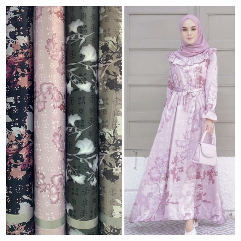 Kain Zarasilk = Diorsilka / bahan gamis seragam dan mukena / kain meteran murah / maxmara luxury