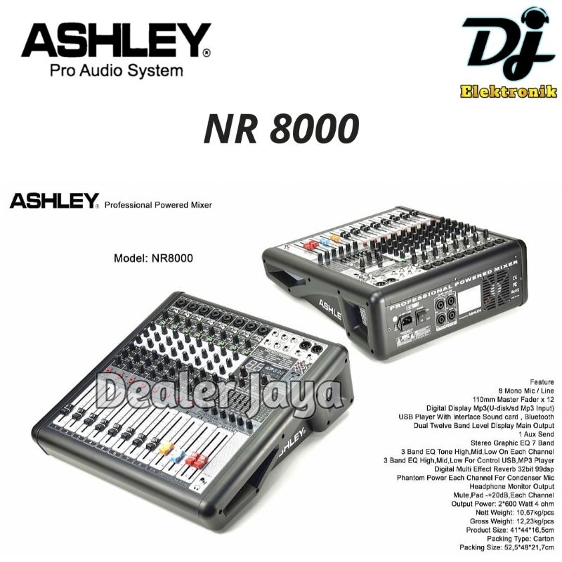 Power Mixer Ashley NR 8000 / NR8000 - 8 channel