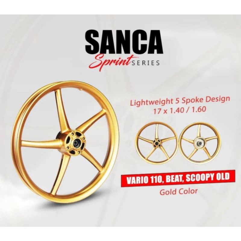 VELG V ROSSI SANCA BEAT VARIO 110 SCOOPY VARIO 125 RING 17 Velg rcb sp 522 vario beat scoopy ring 17