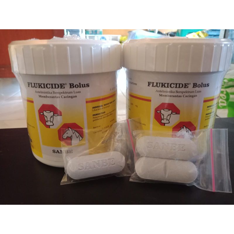 obat cacing flukicide sanbe