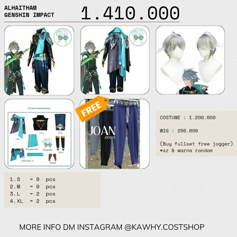 ALHAITHAM COSTUME COSPLAY-GENSHIN IMPACT