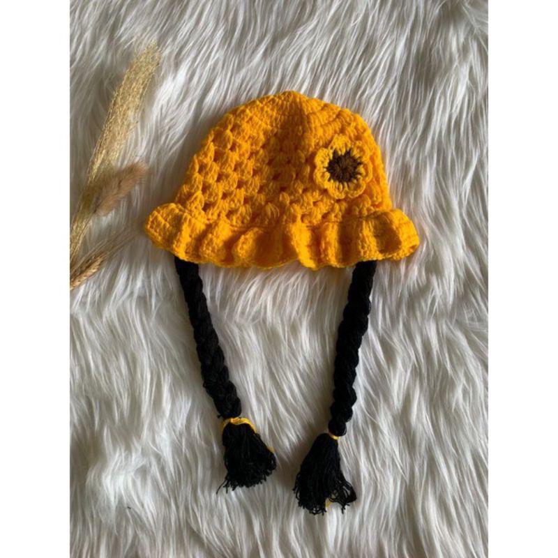 TOPI KUPLUK WIG ANAK BAYI RENDA KEPANG RAMBUT