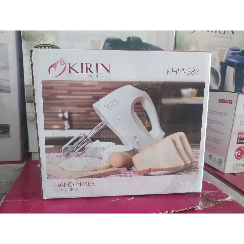 Hand mixer kirin KHM 287 Original Tanpa stik