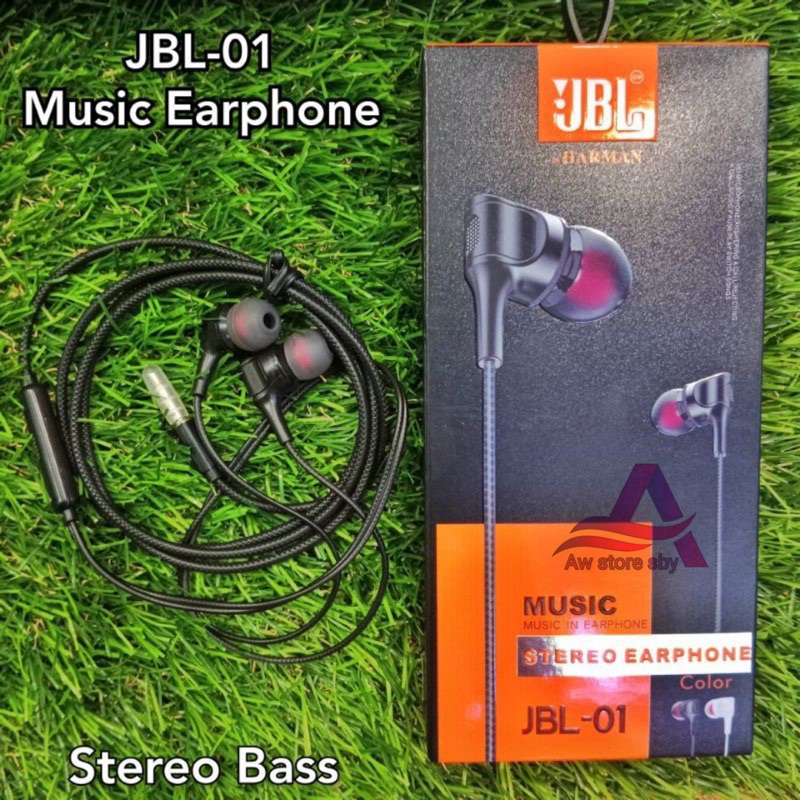 (JBL001) HEADSET POWERFULL BASS HD MICROPHONE EARPHONE JBL PREMIUM QUALITY BASS STEREO