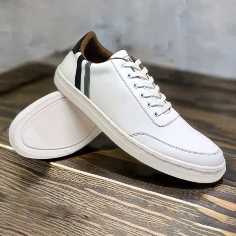 HILTON White Sepatu Pria Sneakers Putih Full V-705 Shoes Casual Men Sneakers Keren Ori MXGIO
