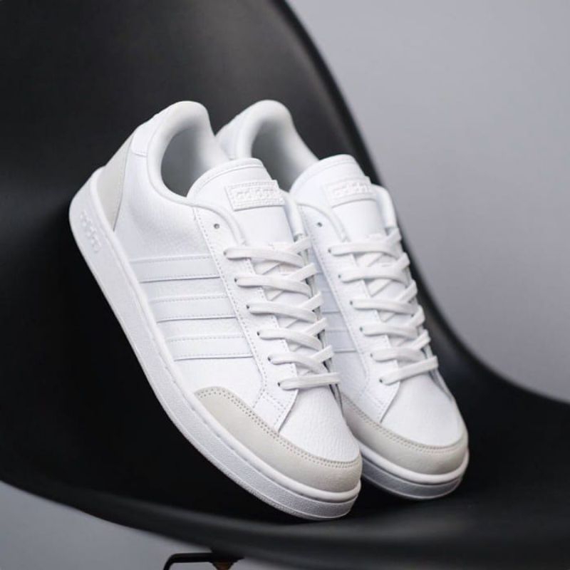 Sepatu Adidas Grand Court All White