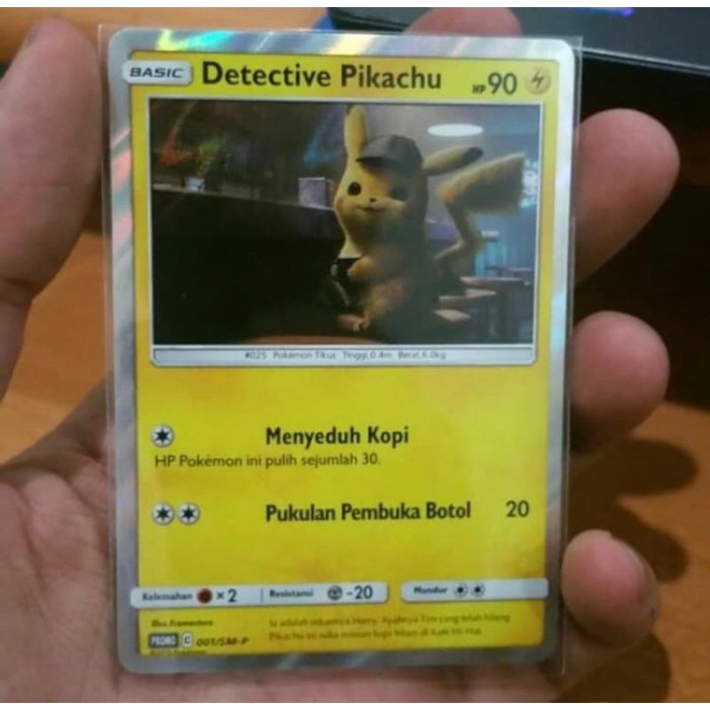 SALE  DETECTIVE PIKACHU INDONESIA (Monster Card)