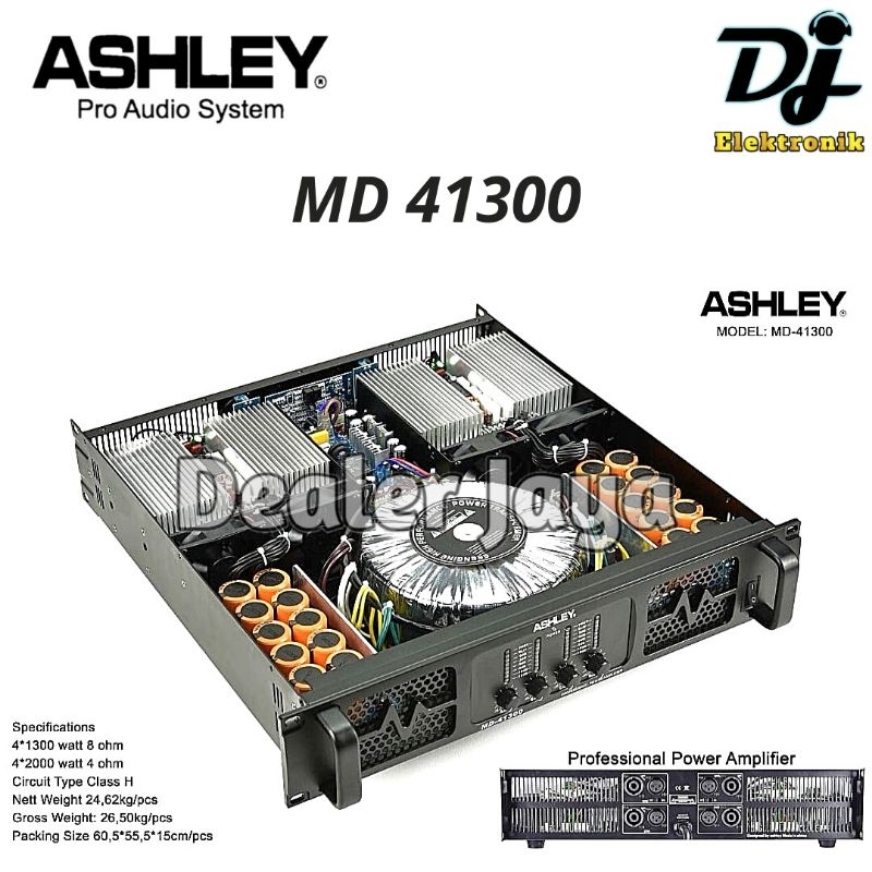 Power Amplifier Ashley MD 41300 / MD41300 - 4 channel