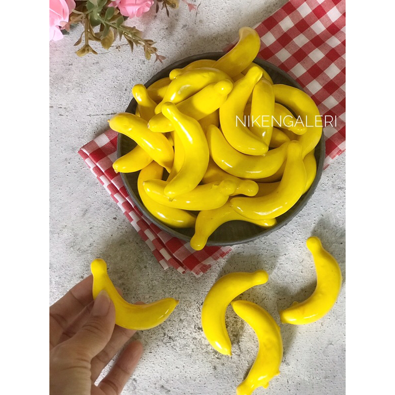PISANG MINI ARTIFICIAL - BUAH MINI ARTIFICIAL - BUAH DEKORASI