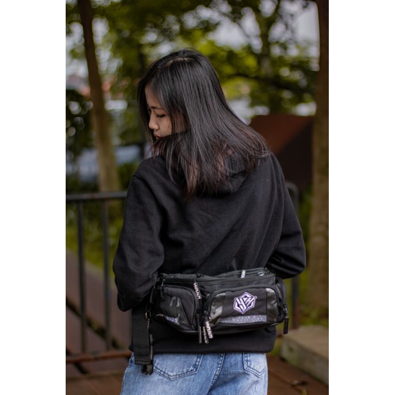 YHMBags Hitam Camo Waistbag YHM Helmet