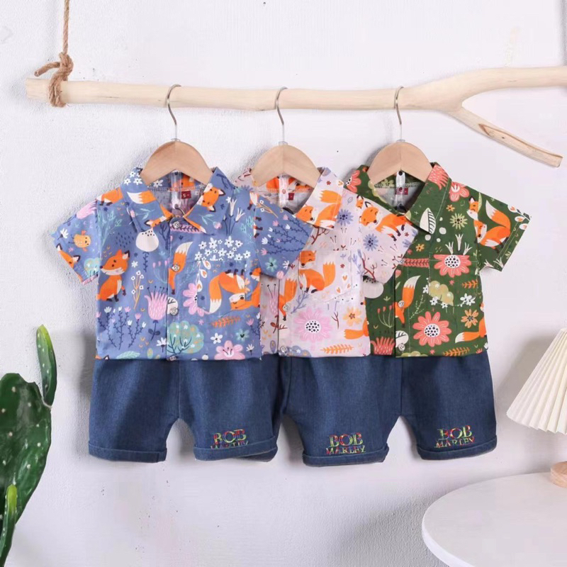 SETELAN KEMEJA CELANA LEVIS PREMIUM ANAK IMPORT / STL003 / SETELAN HEM ANAK LAKI / SETELAN POLO ANAK COWOK IMPORT