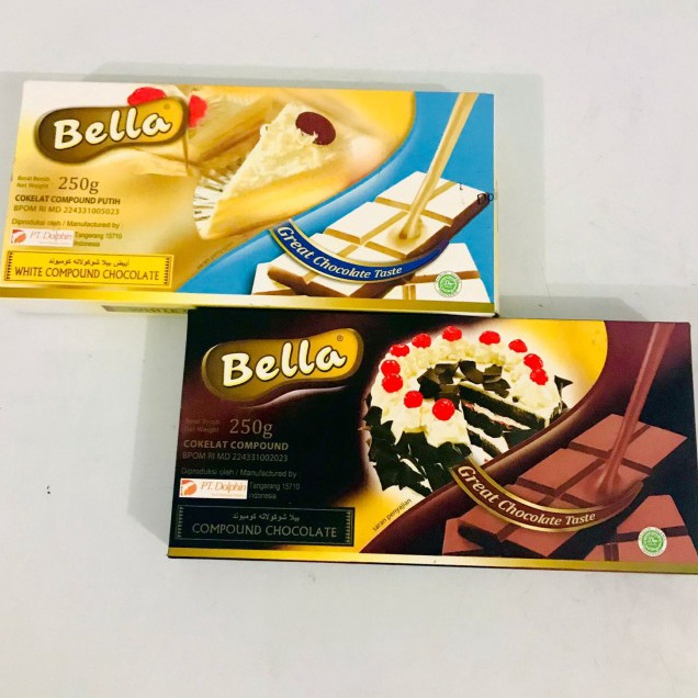 

BELLA COKLAT BATANG 250 gr / Bella Coumpound 250gr