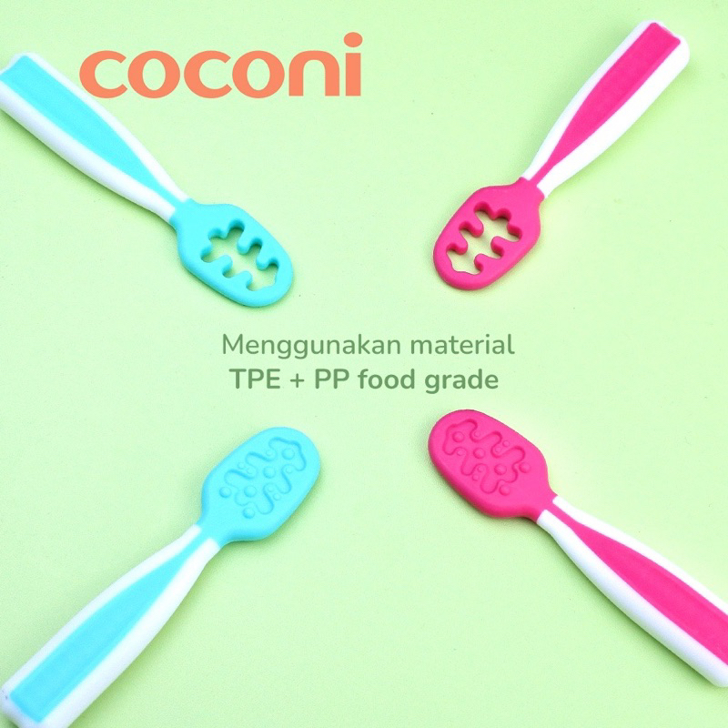 Coconi My First Pre Spoon isi 2 pcs Sendok Makan Bayi Sendok BLW