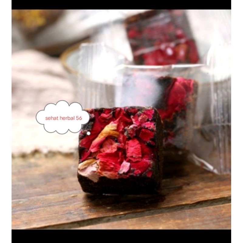 

Brown sugar gula merah hitam aroma mawar/ hei tang