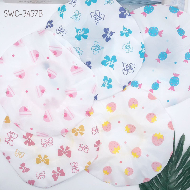 Shower Cap Karakter Topi Keramas Penutup Rambut Anak Dewasa Bahan Plastik