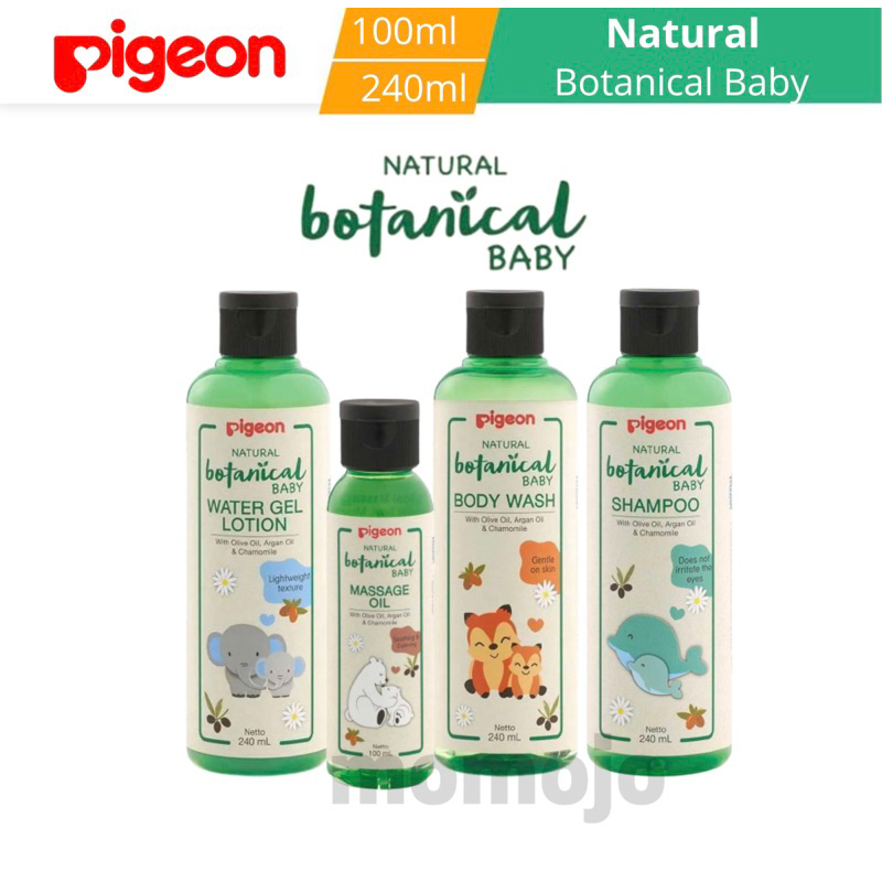 PIGEON Natural Botanical Baby Body Wash| Shampoo| Massage Oil| Water Gel Lotion