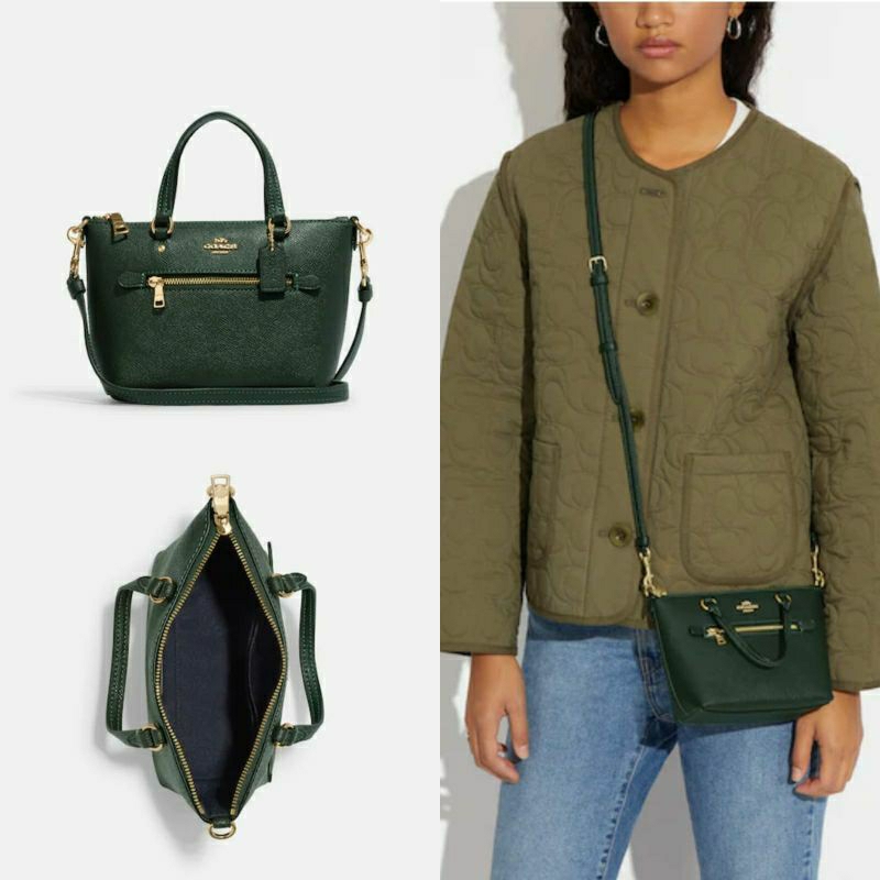 Coach Mini Gallery Crossbody Amazon Green l