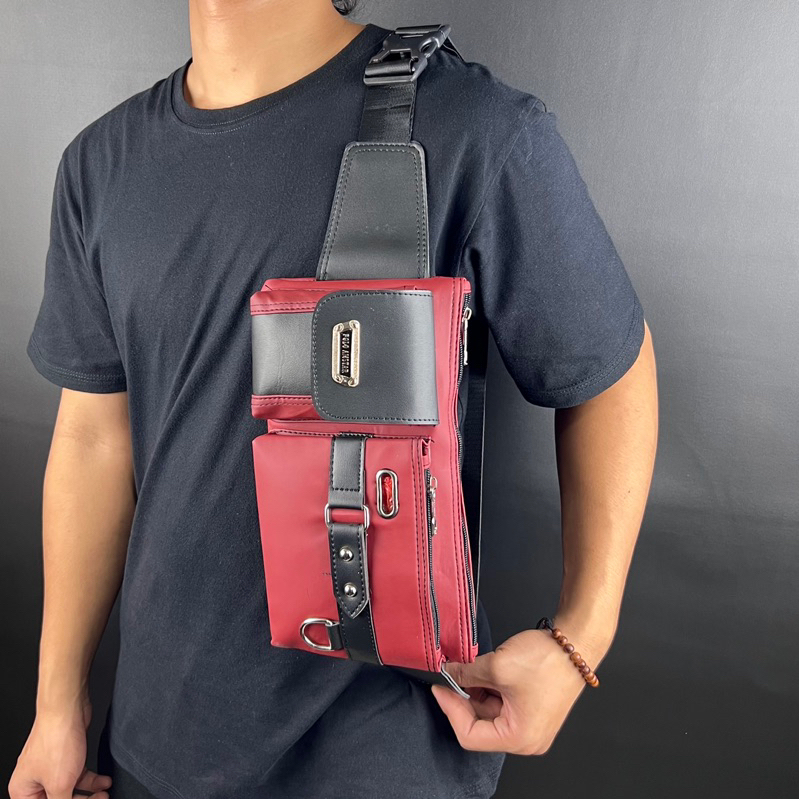 Tas Selempang Polo Amstar Waterproof Terbaru 2022 Waterproof Tas Pinggang Waistbag Tas Kekinian Tas Selempang Pria Wanita