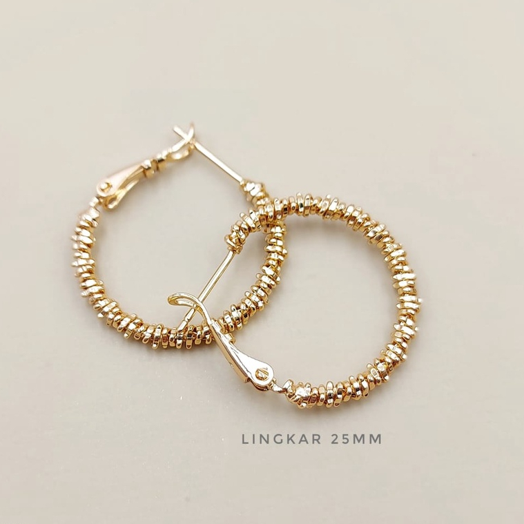 Anting Gipsy Ukir 25mm by Xuping