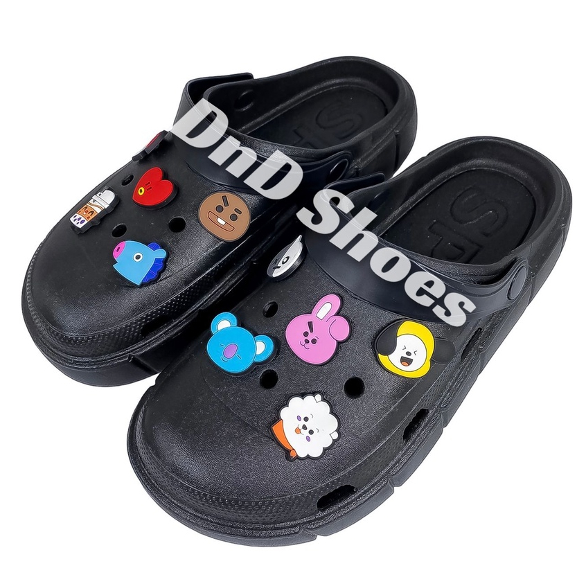 Sandal Wedges Wanita Jibbitz POKEMONN  Dane and Dine W45