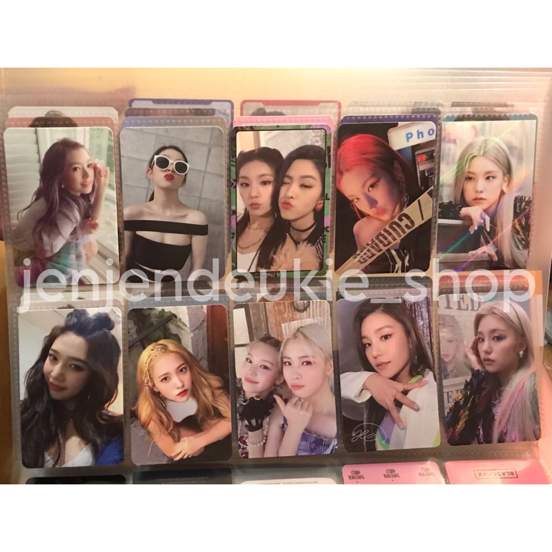 Official PC Photocard ITZY Yeji Ryujin Album Unit Bene WD With Drama Holo Hand Sign Itz Me Not Shy G