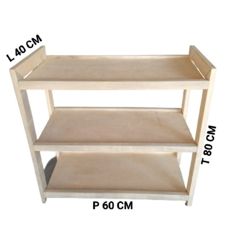 Rak Tv Sepatu Magicom Dispenser Rak Kayu 3 Susun Serbaguna Bisa Bongkar Pasang MK BARU