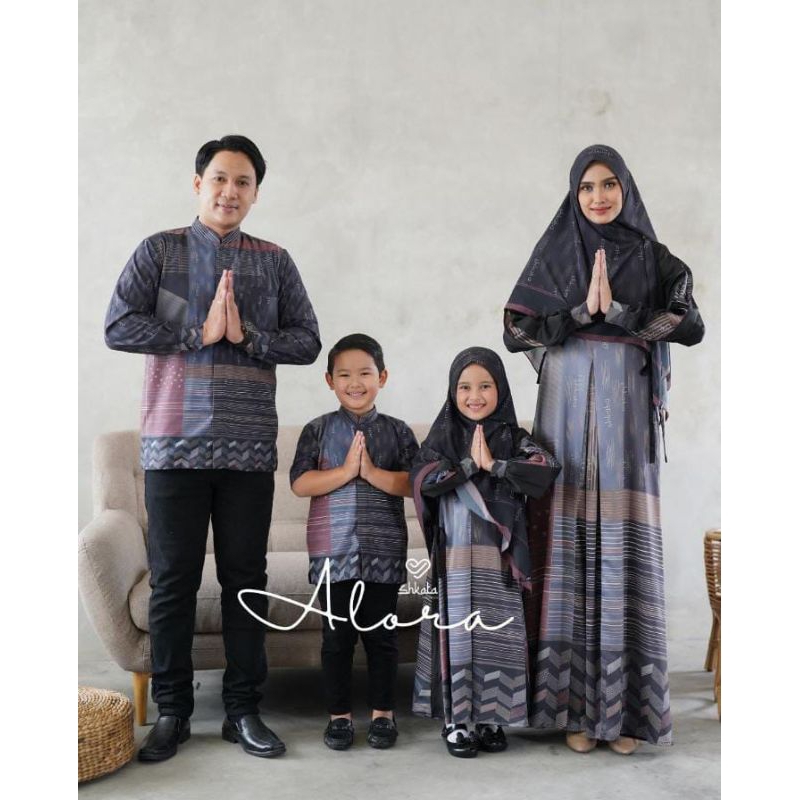 Premium Alora Hitam by Shkata Gamis Kerudung